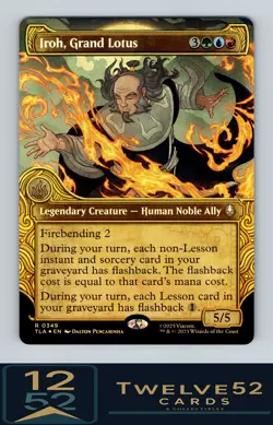 MTG - Avatar TLA - #349 Iroh, Grand Lotus Showcase Foil Near Mint or Better - Image 1