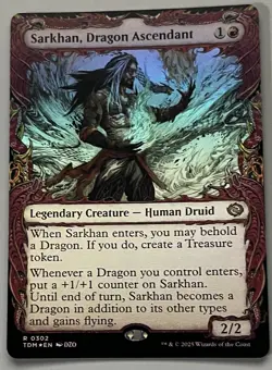 MTG Tarkir: Dragonstorm Sarkhan Legendary Creature RARE FOIL #0302 - Image 1