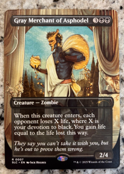 Magic the Gathering Gray Merchant of Asphodel Secret Lair Encyclopedia MTG (c) - Image 1