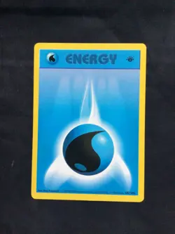 Pokemon Cards: Base Set 1st Edition Common: Water Energy 102/102 - Image 1