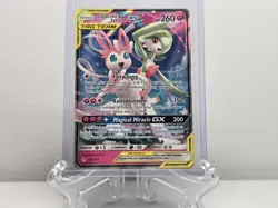 Pokemon Gardevoir & Sylveon GX Unbroken Bonds Holo Card 130/214 Ultra Rare SM - Image 1