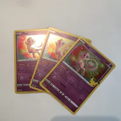 Mew 11/25 Holo Rare Pokemon TCG Lot Celebrations 25th Anniversary X3 - Image 1