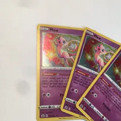 Mew 11/25 Holo Rare Pokemon TCG Lot Celebrations 25th Anniversary X3 - Image 3