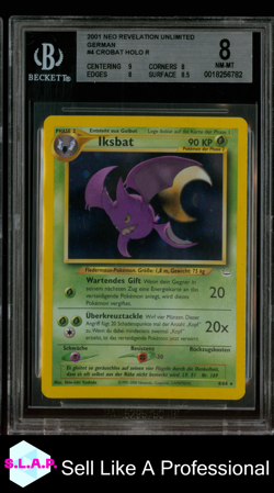 IKSBAT POKEMON 4/64 2001 NEO REVELATION HOLO DEUTSCH BGS 8 - Image 1