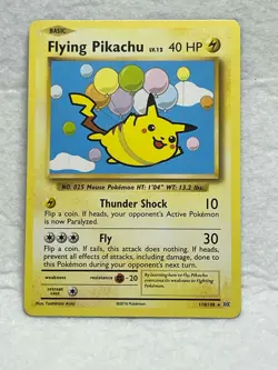 Flying Pikachu - 110/108 - Secret Rare NM Pokemon XY Evolutions - Image 1