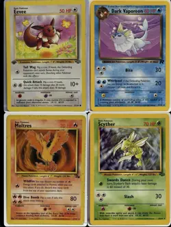 1999 Pokemon WOTC Vintage Lot Zapatos Holo + Fossil Non Holo Rare Jolteon + More - Image 2