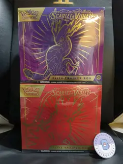 Pokemon TCG Scarlet & Violet Red and Purple Elite Trainer Box New Sealed - Image 1