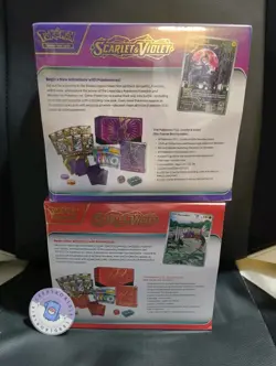 Pokemon TCG Scarlet & Violet Red and Purple Elite Trainer Box New Sealed - Image 5