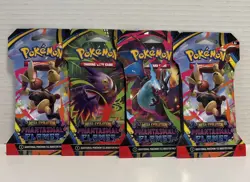4x Pokemon TCG Mega Evolution Phantasmal Flames Sleeved Packs BRAND NEW Art Set - Image 1