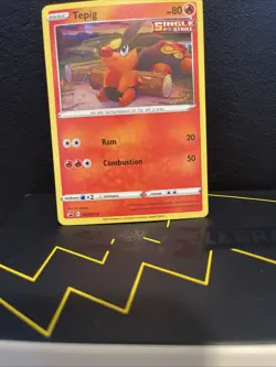 Tepig Black Star Promo Cosmos Holo - SWSH172 - Sword & Shield Pokemon 2021 - Image 3