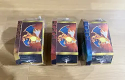 Pokemon Hidden Fates GX Tins Art Set of 3 Full Sealed Charizard Raichu Gyarados - Image 2
