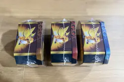Pokemon Hidden Fates GX Tins Art Set of 3 Full Sealed Charizard Raichu Gyarados - Image 4