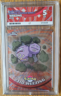 Weezing 110 - Pokemon Topps Chrome Series 2 - Graded 5 by ACE - Image 1