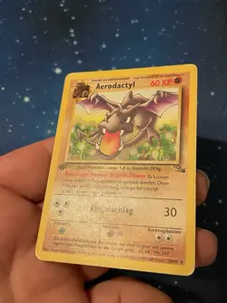 2000 Pokemon AERODACTYL 1ST EDITION Fossil 16/62 DEUTSCH Low Played WOTC Selten - Image 3