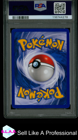 GENGAR-HOLO 1ST EDITION POKEMON GERMAN FOSSIL 2000 5 PSA 8 - Image 2