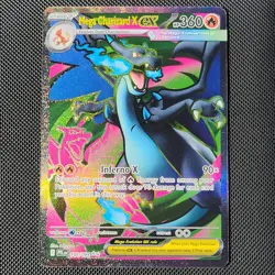 Mega Charizard X EX 109/094 SR Full Art Pokemon English Phantasmal Flames PFL EN - Image 1