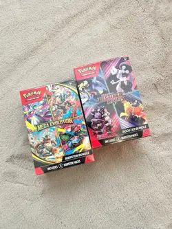 Pokemon Destined Rivals & Mega Evolution Booster Bundle Factory Sealed 2 Lot - Image 2