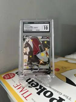 Pokemon TCG Charizard V (Secret) 79/73 Champions Path Holo CGC 10 - Image 1
