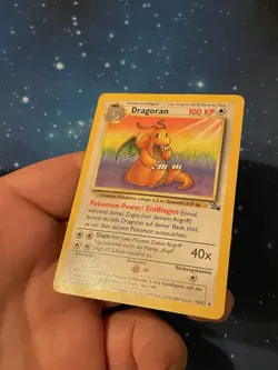 2000 Pokemon DRAGORAN Fossil 19/62 DEUTSCH Played Kagemaru Himeno Artwork WOTC - Image 4