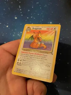 2000 Pokemon DRAGORAN Fossil 19/62 DEUTSCH Played Kagemaru Himeno Artwork WOTC - Image 5