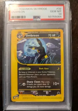 Skyridge Umbreon 32/144 PSA 10 Gem Mint - 2003 Pokemon - Low POP - Image 1