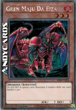 GREN MAJU DA EIZA • Segreta Platino • RA04 IT124 • 1Ed • Yugioh! • ANDYCARDS - Image 1