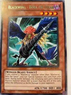 Yugioh Blackwing - Boro The Spear DL09-EN011 Rare GREEN NM - Image 1