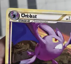 Crobat Misprint Error Text "Oriobat" HGSS Unleashed Pokemon Card 14/95 - Image 2