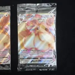 Pokemon TCG Shining Fates Eevee VMAX SWSH087 Full Art Holo Sealed Promo Card X 4 - Image 3