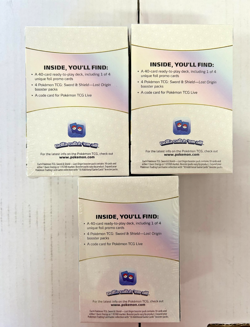 Lot 3x Pokemon Lost Origin Build & Battle Kit Sealed English Promo Card OVP #6 - Image 2