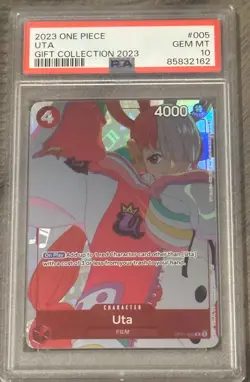 2023 UTA One Piece Card Game Gift Collection 2023 OP01 - 005 PSA 10 GEM MINT - Image 1