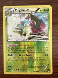Meganium Rare Reverse Holo Card 3/122 Pokemon TCG Breakpoint - Image 1