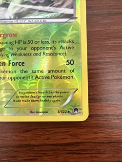 Meganium Rare Reverse Holo Card 3/122 Pokemon TCG Breakpoint - Image 4