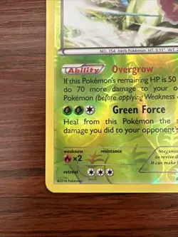 Meganium Rare Reverse Holo Card 3/122 Pokemon TCG Breakpoint - Image 5