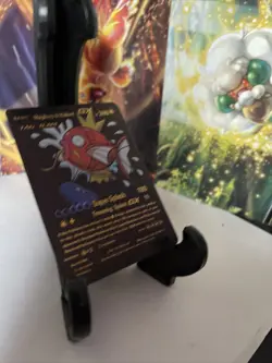 Pokemon Magikarp & Warlord GX HP 300 Black Foil ??Fan Art ??Card 161/181 N/M - Image 3