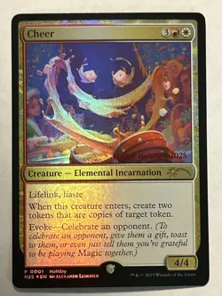 Cheer Magic the Gathering MTG 2025 Holiday Store Exclusive Promo Card - IN HAND - Image 1