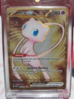 Pokemon TCG Mew Ex & Pikachu Metal Promo Card - Image 1