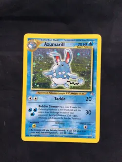 Pokemon Cards: Neo Genesis Rare Holo: Azumarill 2/111 - Image 1