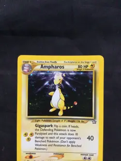 Pokemon Cards: Neo Genesis Rare Holo: Ampharos 1/111 - Image 2