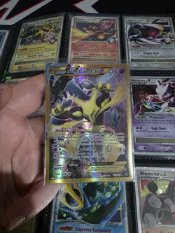 Pokemon Alakazam-Ex TCG Fates Collide Holo Card 125/124 Secret Rare - Image 1