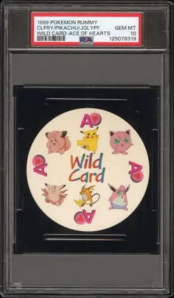Pikachu Jigglypuff Clefairy Pokemon Card Rummy Playing Card Poker WOTC PSA 10 - Image 1
