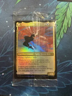 MTG Gwen Stacy 78 Mythic Foil Prerelease Gold Stamp Marvel Spider-Man - Image 2