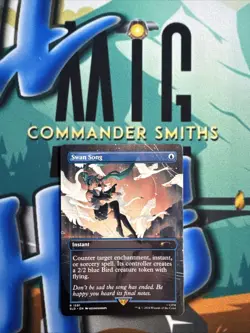 Swan Song 🔥 Borderless NonFOIL 🔥 MTG NM Secret Lair Hatsune Miku (1591) - Image 1