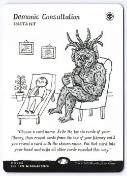 1x Demonic Consultation, 0004, Non-Foil, Secret Lair Encyclopedia, Magic MTG NM - Image 1