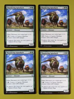 Thundering Spineback x4 Jumpstart 4x Playset Magic the Gathering MTG - Image 1