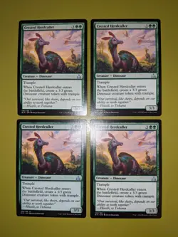 Crested Herdcaller x4 Rivals of Ixalan 4x Playset Magic the Gathering - Image 1