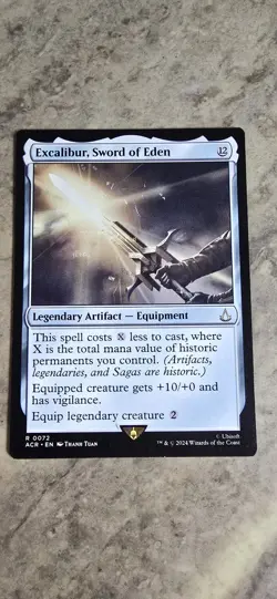 Excalibur, Sword of Eden Universes Beyond: Assassin's Creed Regular Rare MTG NM - Image 1