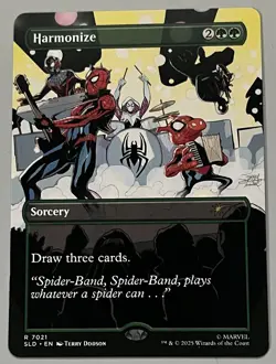 MTG Secret Lair Drop Harmonize Sorcery RARE REGULAR #7021 - Image 1