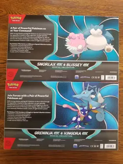 Pokemon Snorlax Ex & Blissey Ex + Greninja Kingdra Ex Special Collection Box - Image 2