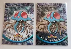 Pokemon Card TOPPS Tentacruel #73 TV Animation Holo & Non Holo Lot - Image 1